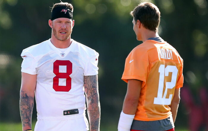 Bucs Te Kyle Rudolph And Qb Tom Brady