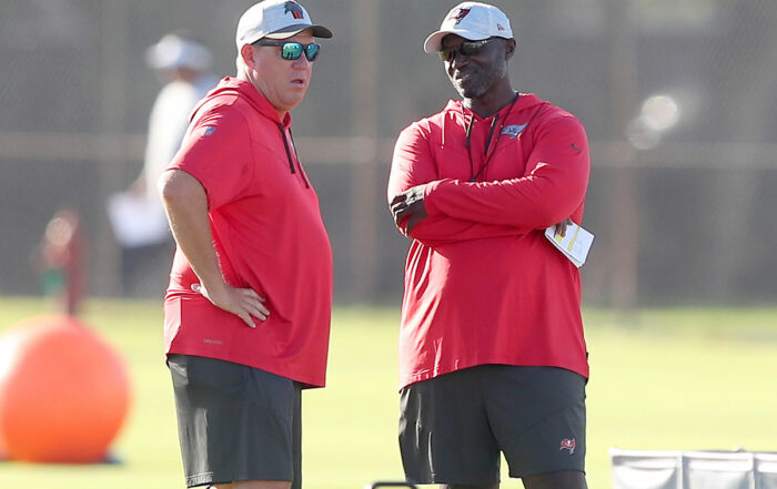 Bucs Gm Jason Licht And Head Coach Todd Bowles Bucs Offseason