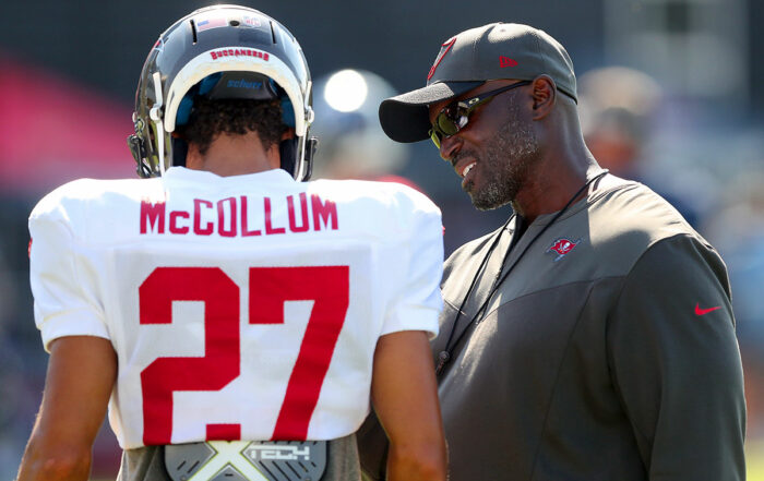 Bucs Cb Zyon Mccollum And Hc Todd Bowles