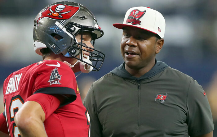 Bucs Qb Tom Brady And Oc Byron Leftwich