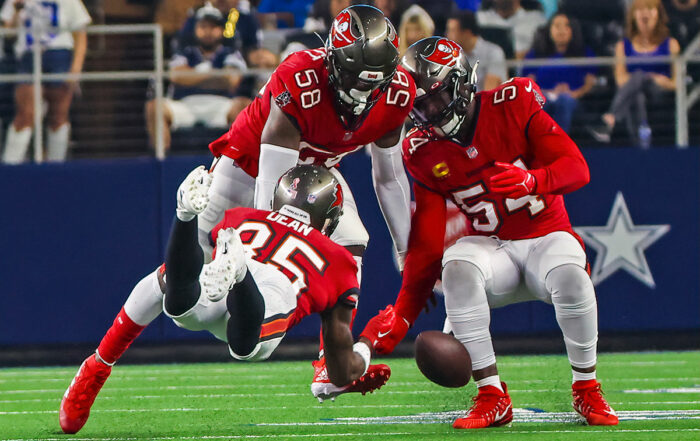 Bucs Lb Lavonte David, Olb Shaq Barrett And Cb Jamel Dean