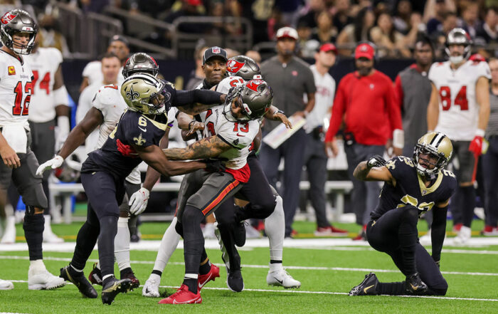 Bucs Wr Mike Evans And Saints S Marcus Maye