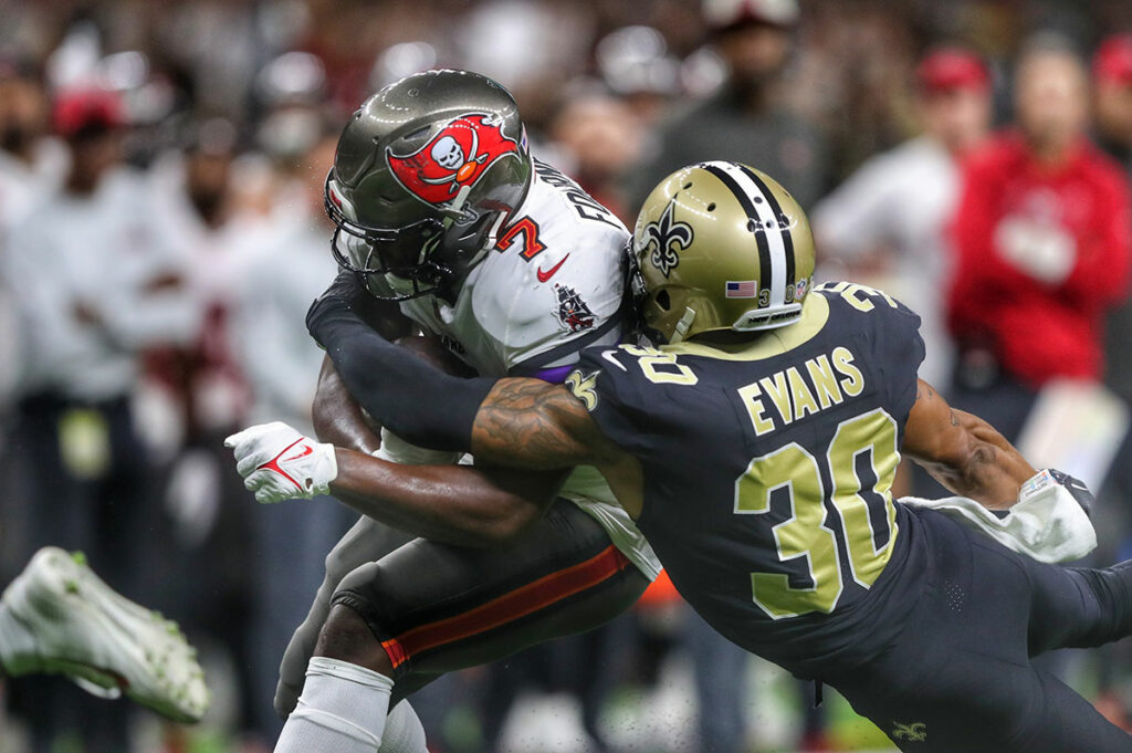 Bucs Rb Leonard Fournette And Saints Db Justin Evans