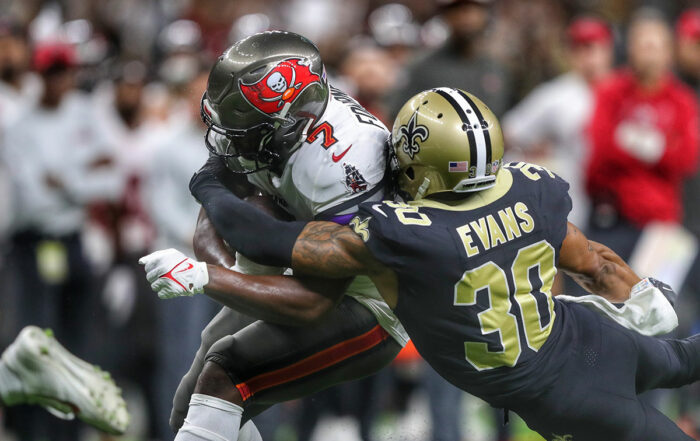 Bucs Rb Leonard Fournette And Saints Db Justin Evans