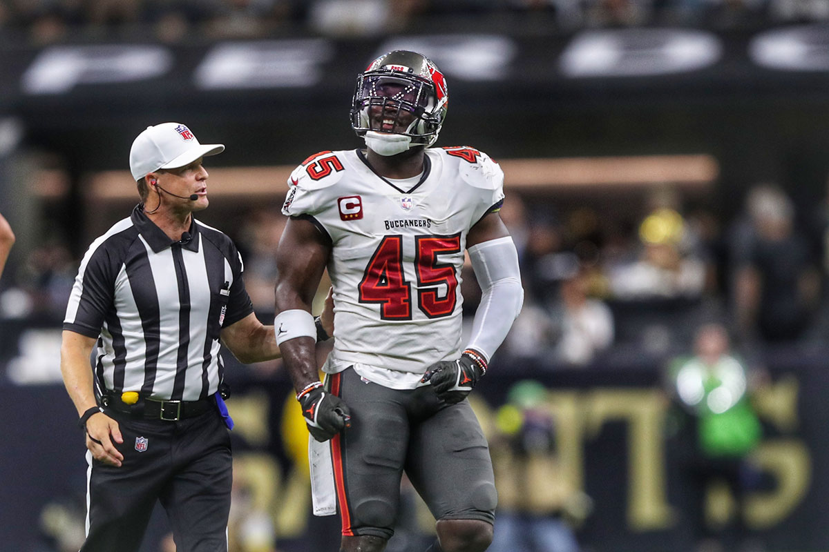 Bucs Ilb Devin White – Photo By: Cliff Welch/Pr