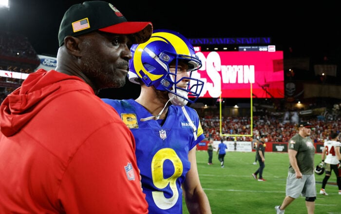 Bucs Hc Todd Bowles And Rams Qb Matthew Stafford