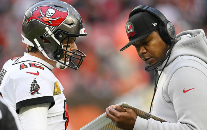 Bucs Qb Tom Brady And Oc Byron Leftwich