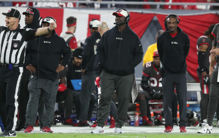 Bucs Head Coach Todd Bowles And St Coordinator Keith Armstrong