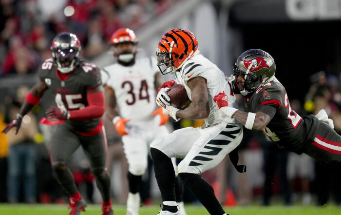 Bengals Wr Ja'Marr Chase And Bucs Cb Carlton Davis Iii