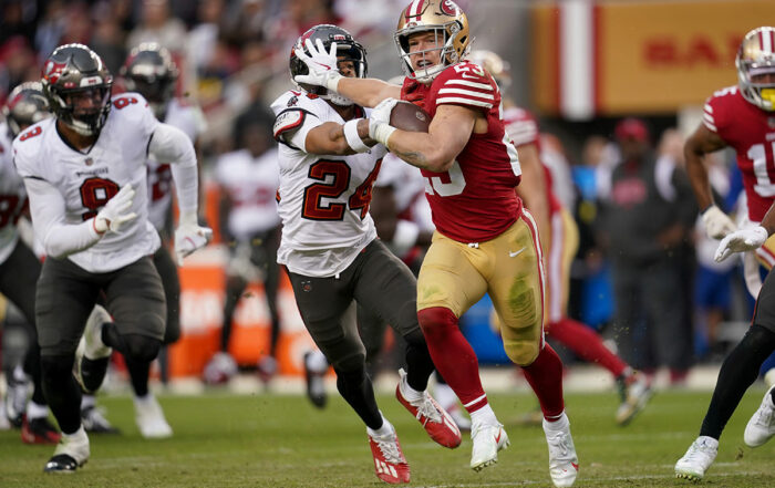 Bucs Cb Carlton Davis Iii And 49Ers Rb Christian Mccaffrey