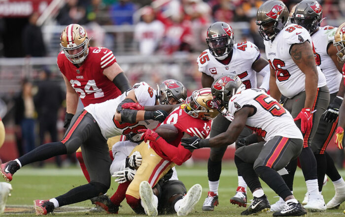 Bucs Olb Anthony Nelson, 49Ers Wr Deebo Samuel And Lb Lavonte David