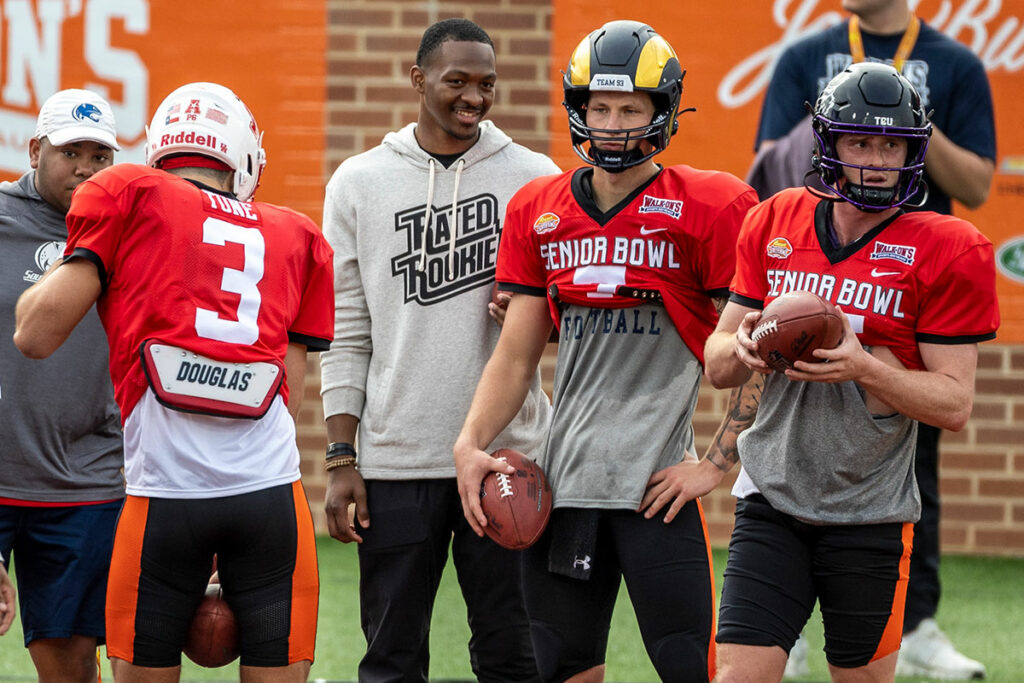 Senior Bowl Qbs Clayton Tune, Hendon Hooker, Tyson Bagent And Max Duggans Bucs