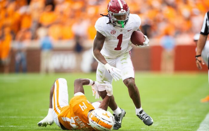 Alabama Rb Jahmyr Gibbs Combine