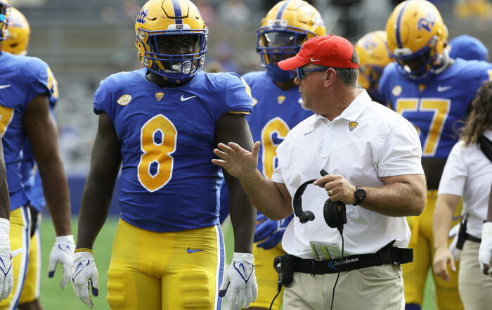 Bucs Dt Calijah Kancey And Pitt Dl Coach Charlie Partridge