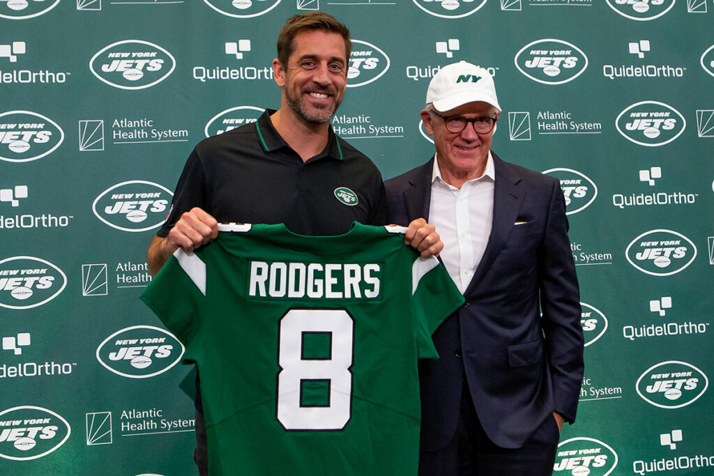 Jets Qb Aaron Rodgers Bucs Preseason