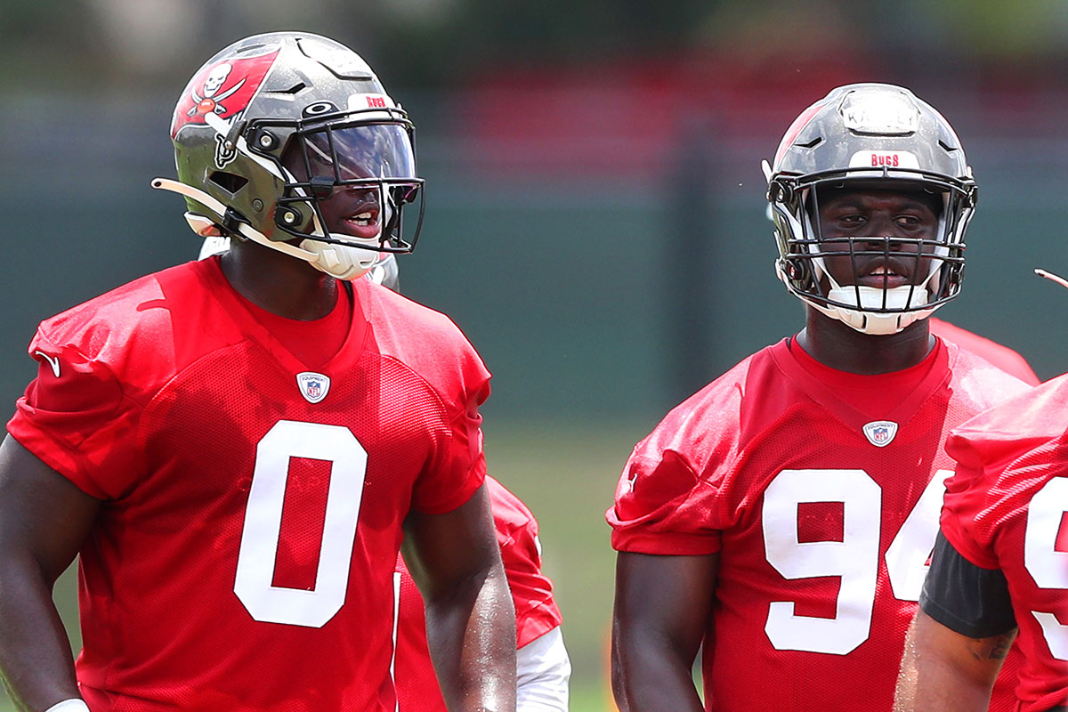 Bucs Olb Yaya Diaby And Dt Calijah Kancey