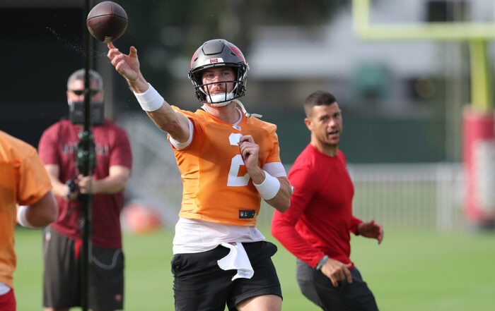 Bucs Qb Kyle Trask And Oc Dave Canales