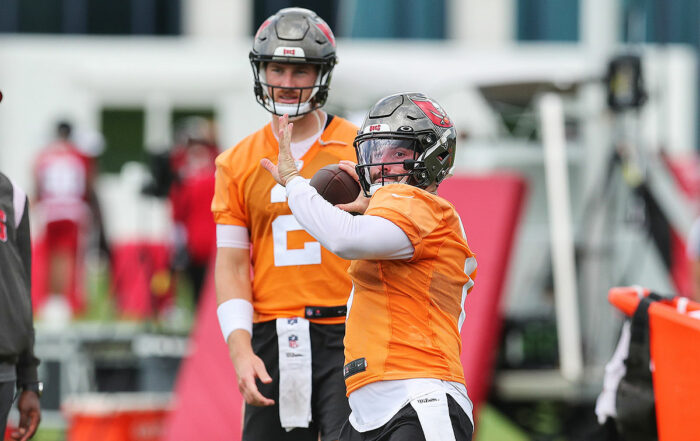 Bucs Qbs Kyle Trask And Baker Mayfield