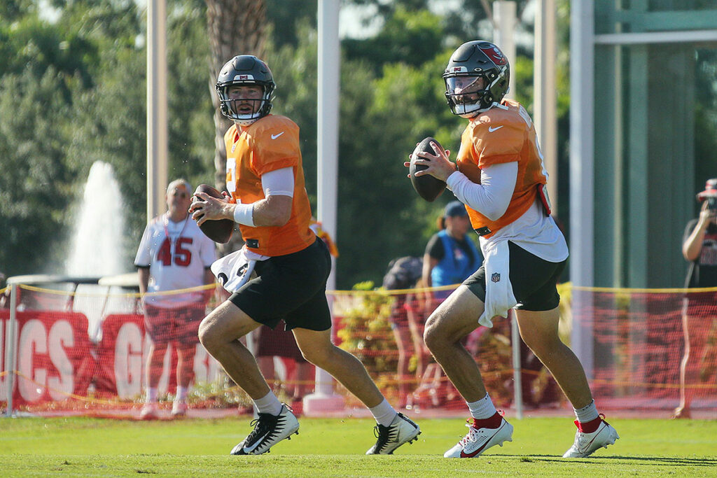 Bucs Qbs Kyle Trask And Baker Mayfield