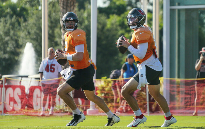 Bucs Qbs Kyle Trask And Baker Mayfield
