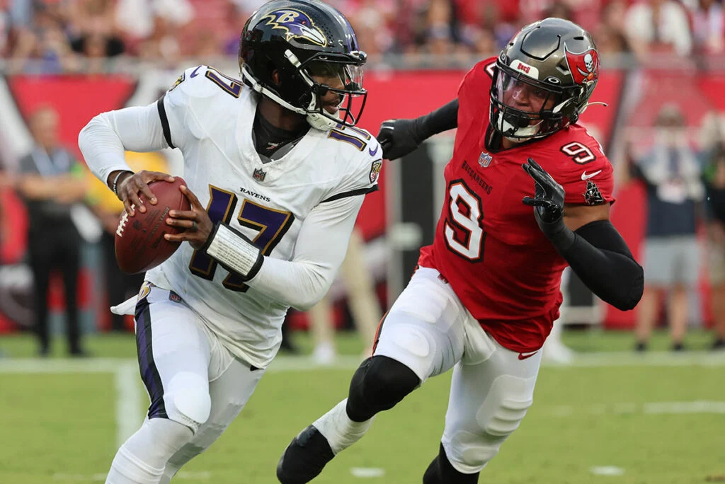 Queipo’s Cover 4: Bucs Defense Will Again Be Creating Chaos 7 Ravens Qb Josh Johnson And Bucs Olb Joe Tryon-Shoyinka