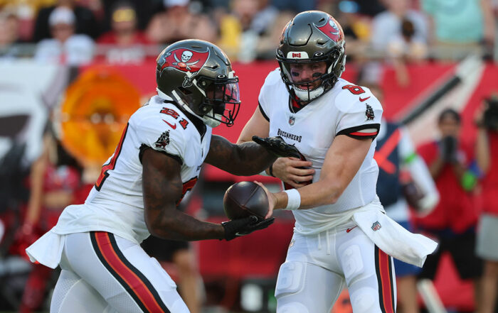 Bucs Rb Ke'Shawn Vaughn And Qb Baker Mayfield