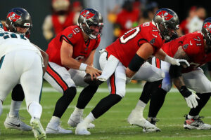 Bucs QB Baker Mayfield and C Robert Hainsey