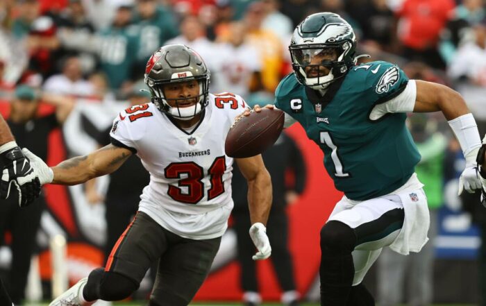 Bucs S Antoine Winfield Jr. And Eagles Qb Jalen Hurts