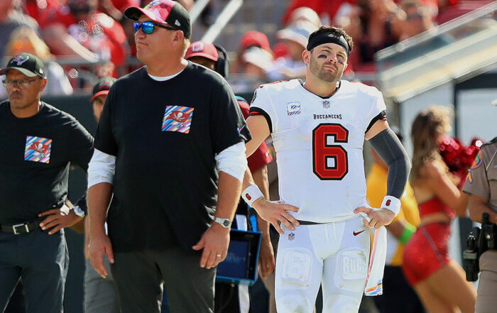 Bucs Gm Jason Licht And Qb Baker Mayfield