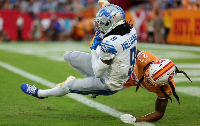 Lions Wr Jameson Williams And Bucs S Ryan Neal