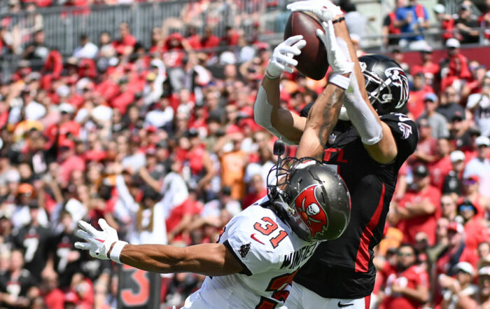 Bucs Fs Antoine Winfield Jr. And Falcons Wr Drake London