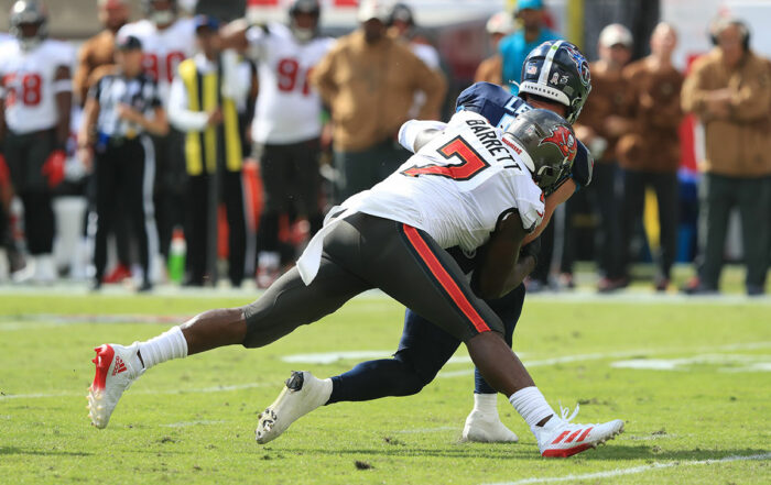 Bucs Olb Shaq Barrett And Titans Qb Will Levis