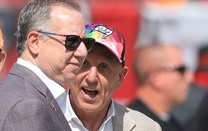 Bucs Owners Bryan And Joel Glazer Bill Belichick