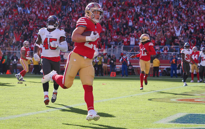 Bucs Ilb Devin White And 49Ers Rb Christian Mccaffrey