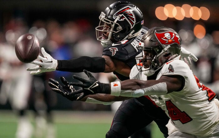 Bucs Wr Chris Godwin And Falcons Cb Clark Phillips