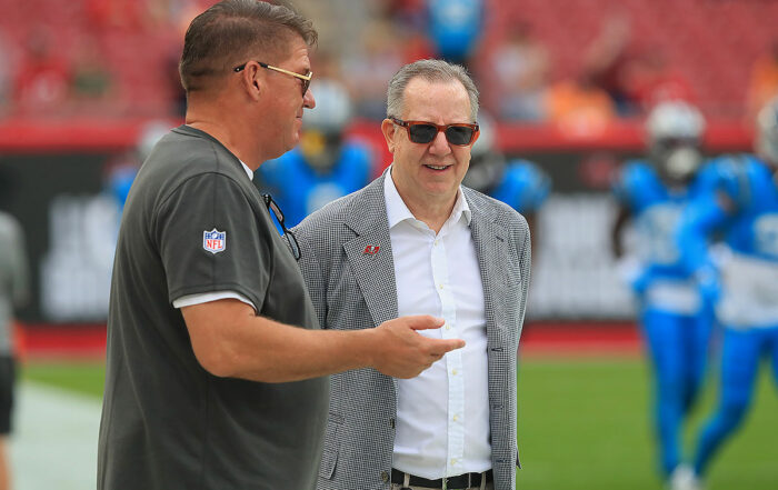 Bucs Gm Jason Licht And Owner Bryan Glazer Nfl