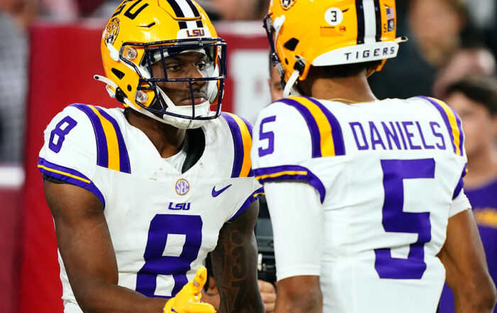 Lsu Wr Malik Nabers And Qb Jayden Daniels Bucs