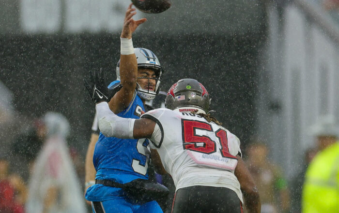 Bucs Ilb Jj Russell And Panthers Qb Bryce Young