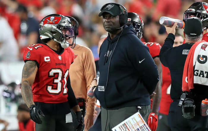 Bucs Head Coach Todd Bowles And Fs Antoine Winfield Jr.
