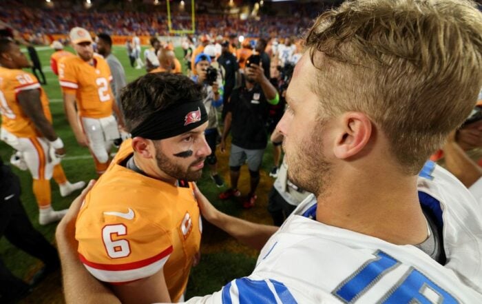 Bucs Qb Baker Mayfield &Amp; Lions Qb Jared Goff