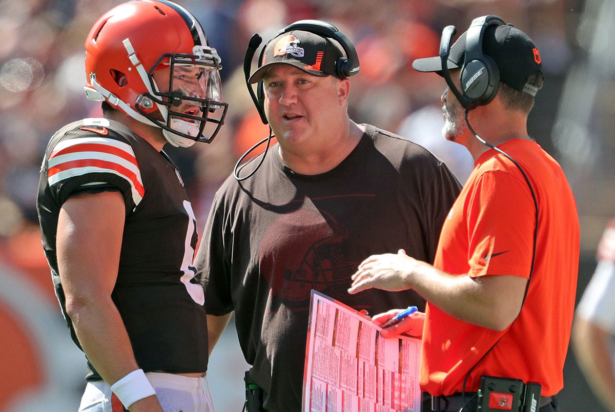 Former Browns Oc Alex Van Pelt And Qb Baker Mayfield Bucs