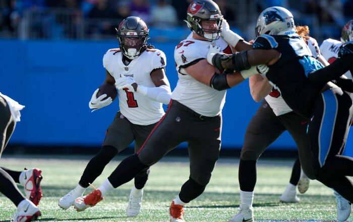 Bucs Rb Rachaad White And Rt Luke Goedeke
