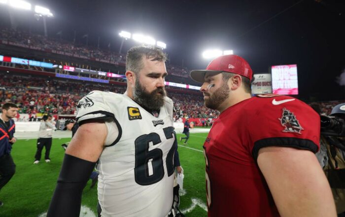 Eagles C Jason Kelce And Bucs Qb Baker Mayfield