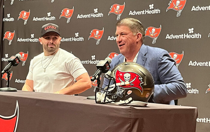 Bucs Qb Baker Mayfield And Gm Jason Licht