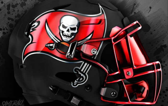 Bucs Alternate Black Helmet
