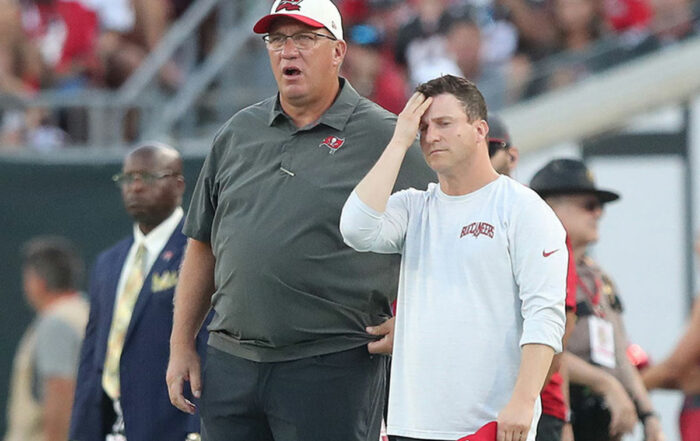 Bucs Gm Jason Licht And Assistant Gm Mike Greenberg