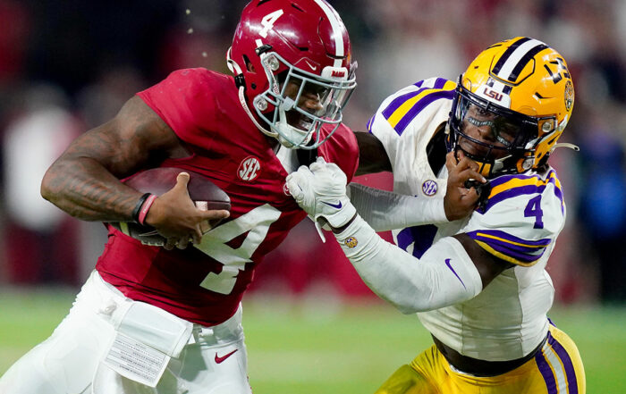 Lsu Ilb Harold Perkins Alabama Qb Jalen Milroe Bucs
