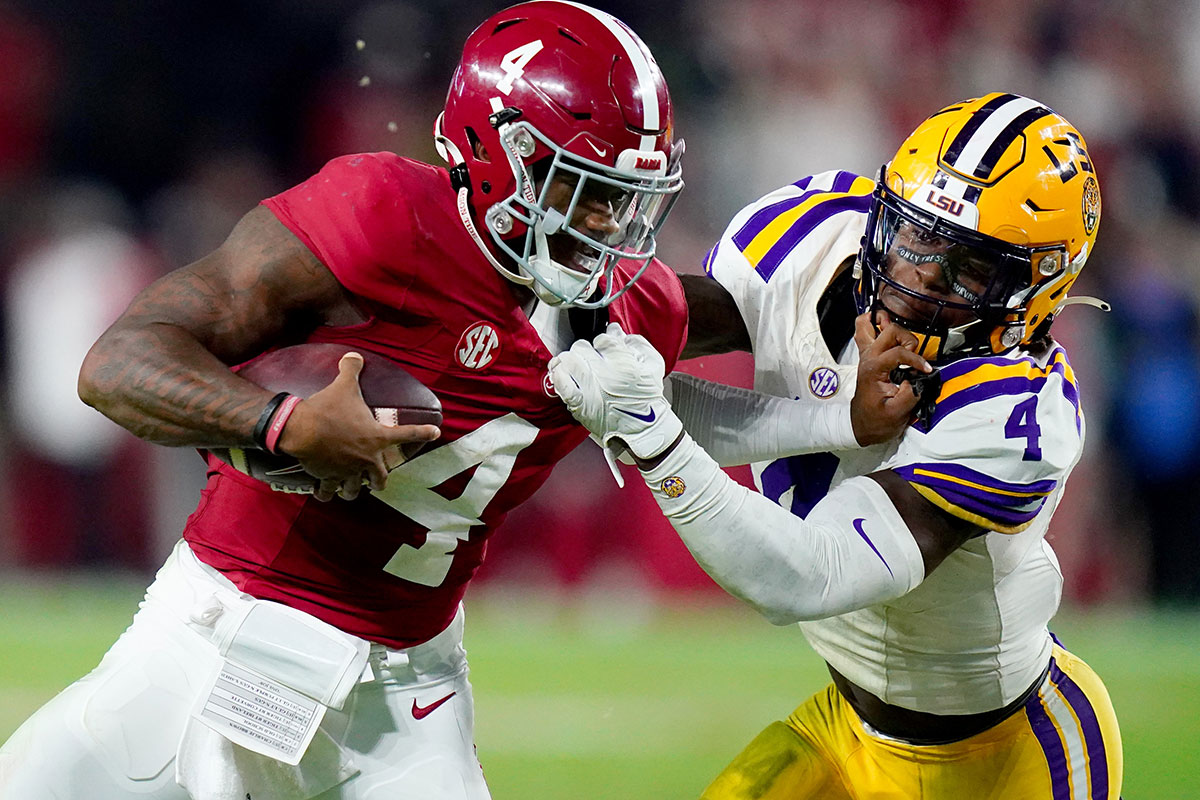 Lsu Ilb Harold Perkins Alabama Qb Jalen Milroe Bucs
