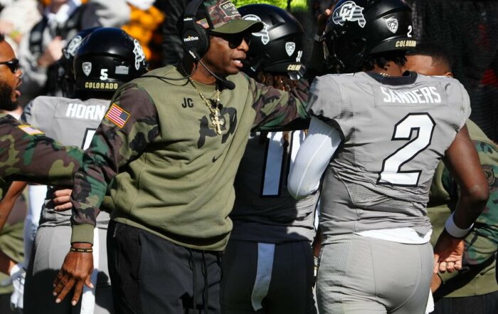 Colorado Buffaloes Hc Deion Sanders And Qb Shedeur Sanders
