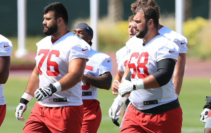 Bucs Ol Sua Opeta And Ben Bredeson